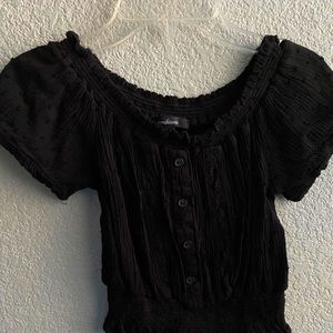 Forever 21 Ambiance Black Off The Shoulder Top